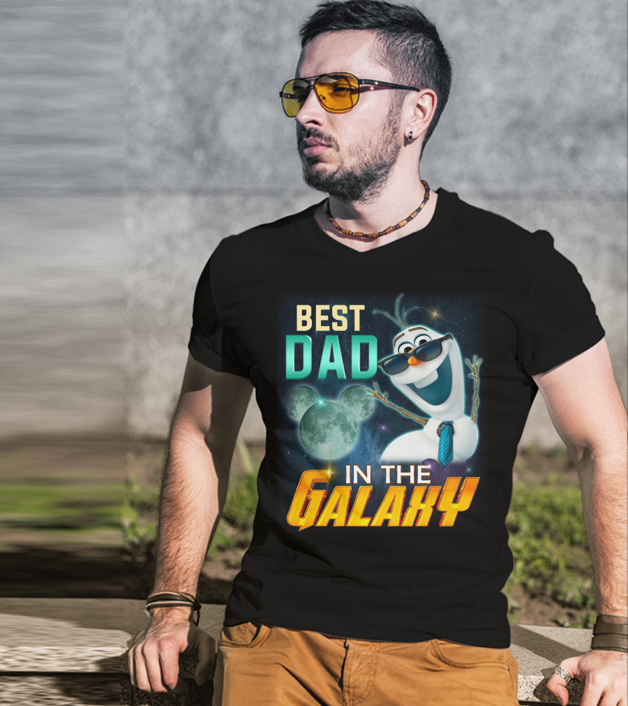 Best Dad IN The Galaxy Olaf T-Shirt