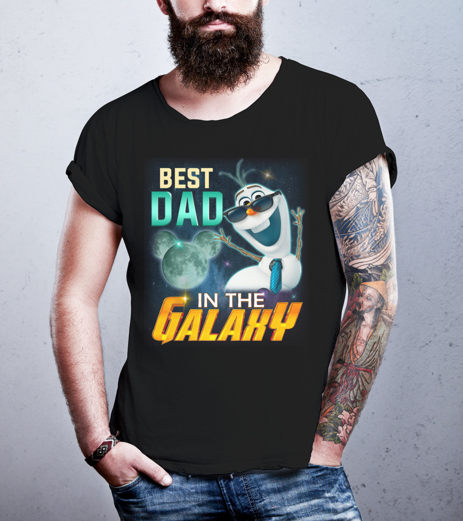 Best Dad IN The Galaxy Olaf T-Shirt