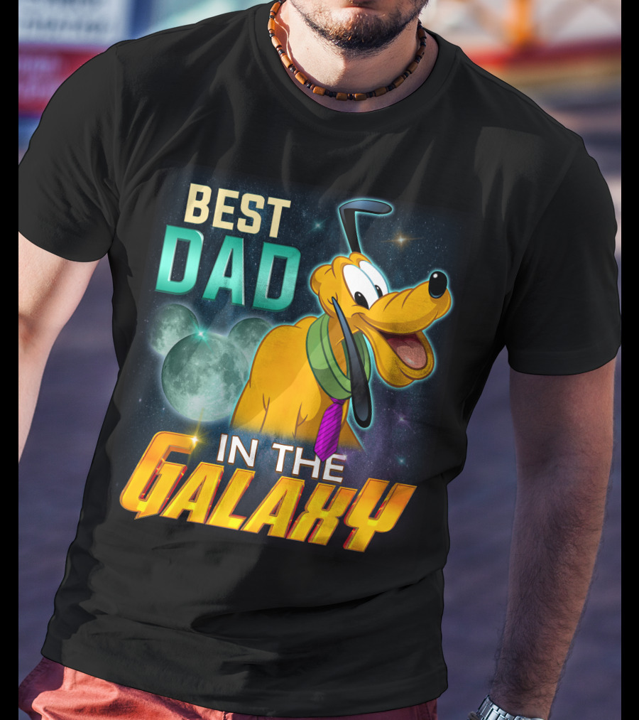 Best Dad Pluto IN The Galaxy T-Shirt