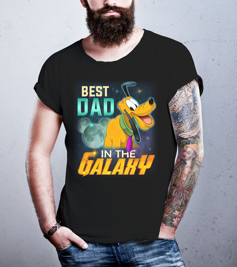 Best Dad Pluto IN The Galaxy T-Shirt