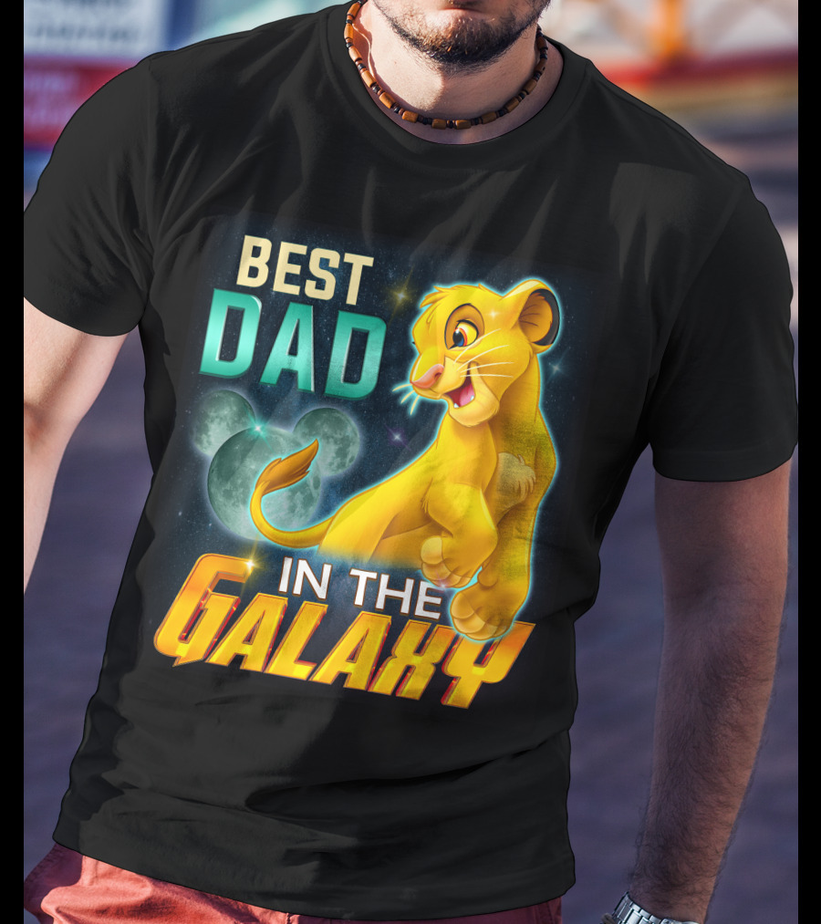 Best Dad IN The Galaxy Simba T-Shirt