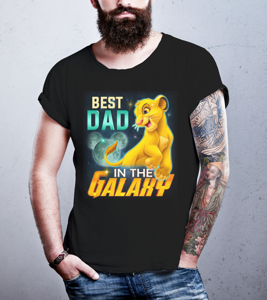 Best Dad IN The Galaxy Simba T-Shirt