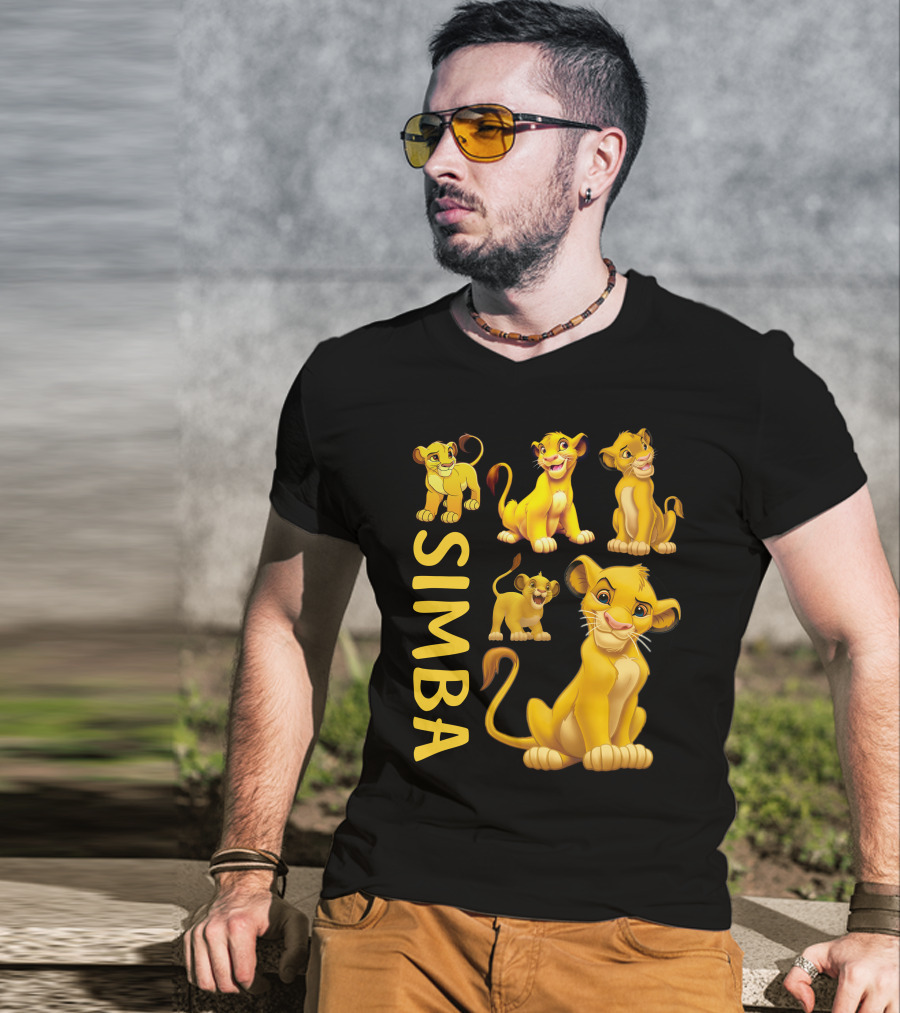 Simba Lion King Character Expressions Compilation T-Shirt