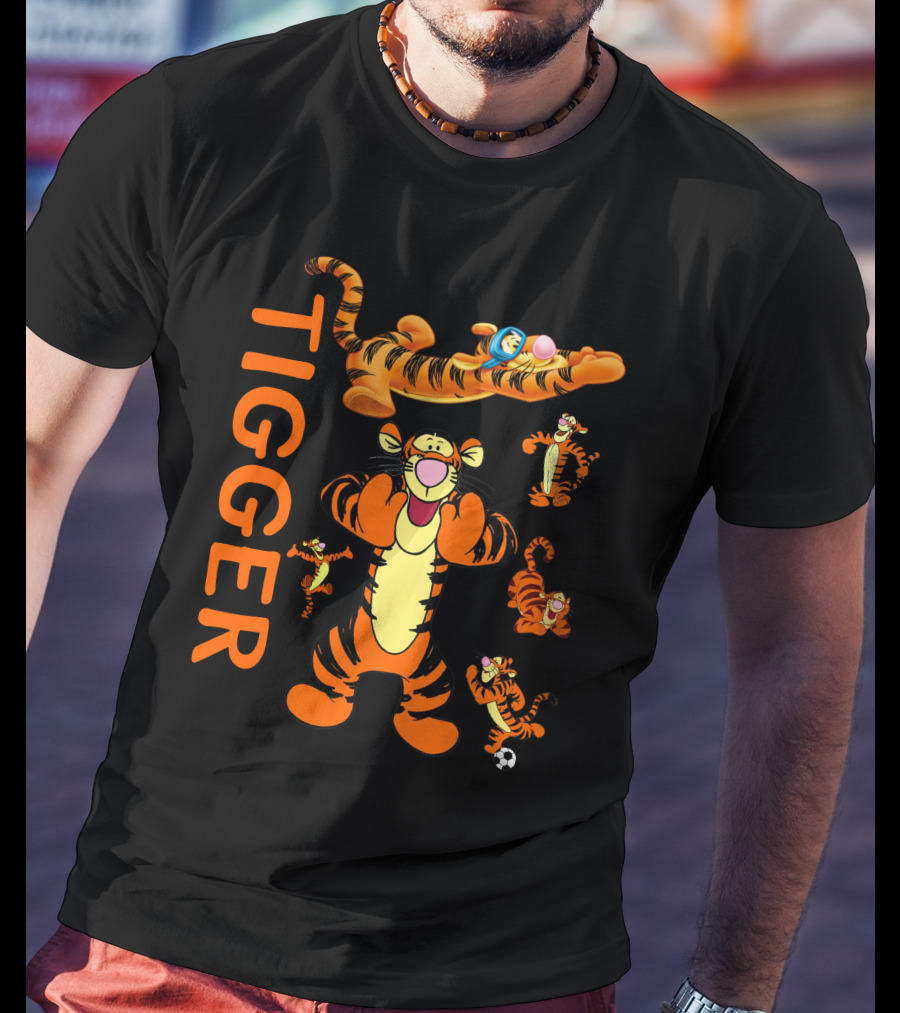 Tigger Playful Energetic Poses Collection T-Shirt