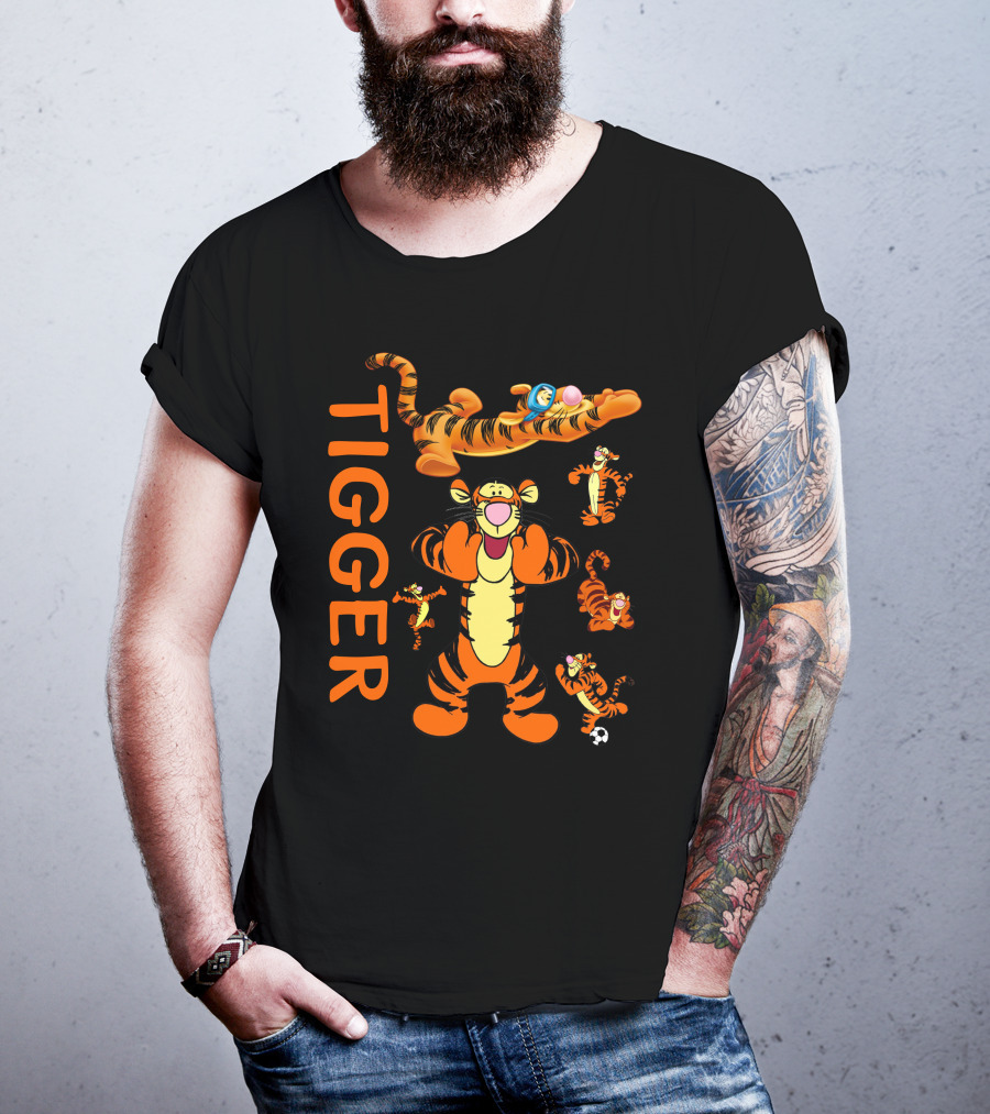 Tigger Playful Energetic Poses Collection T-Shirt