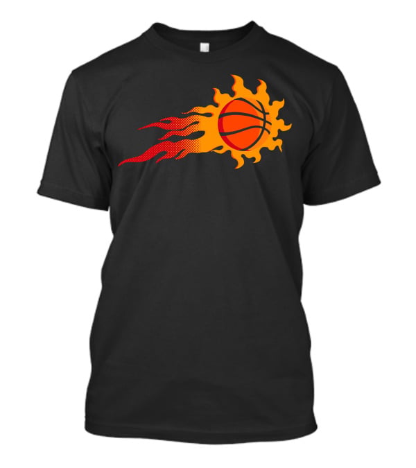 Style 11 Flaming Basketball T-Shirt