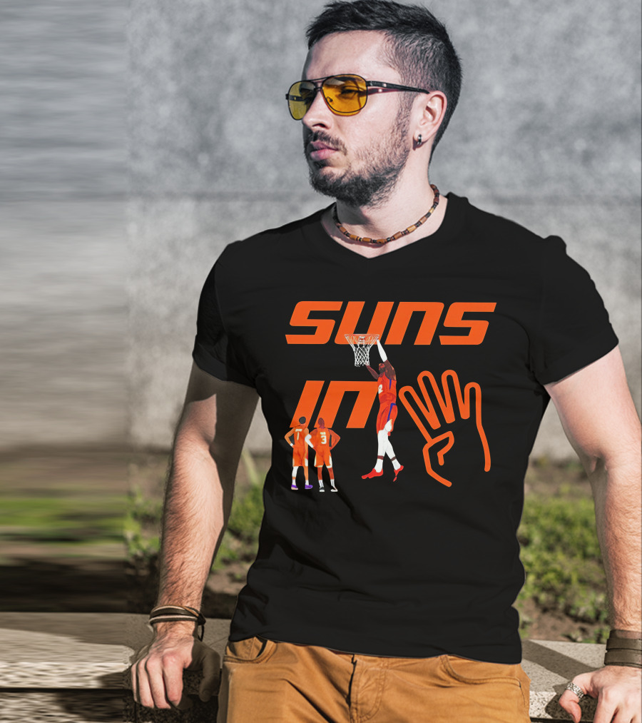 Suns In Four Basketball Slam Dunk Gesture T-Shirt