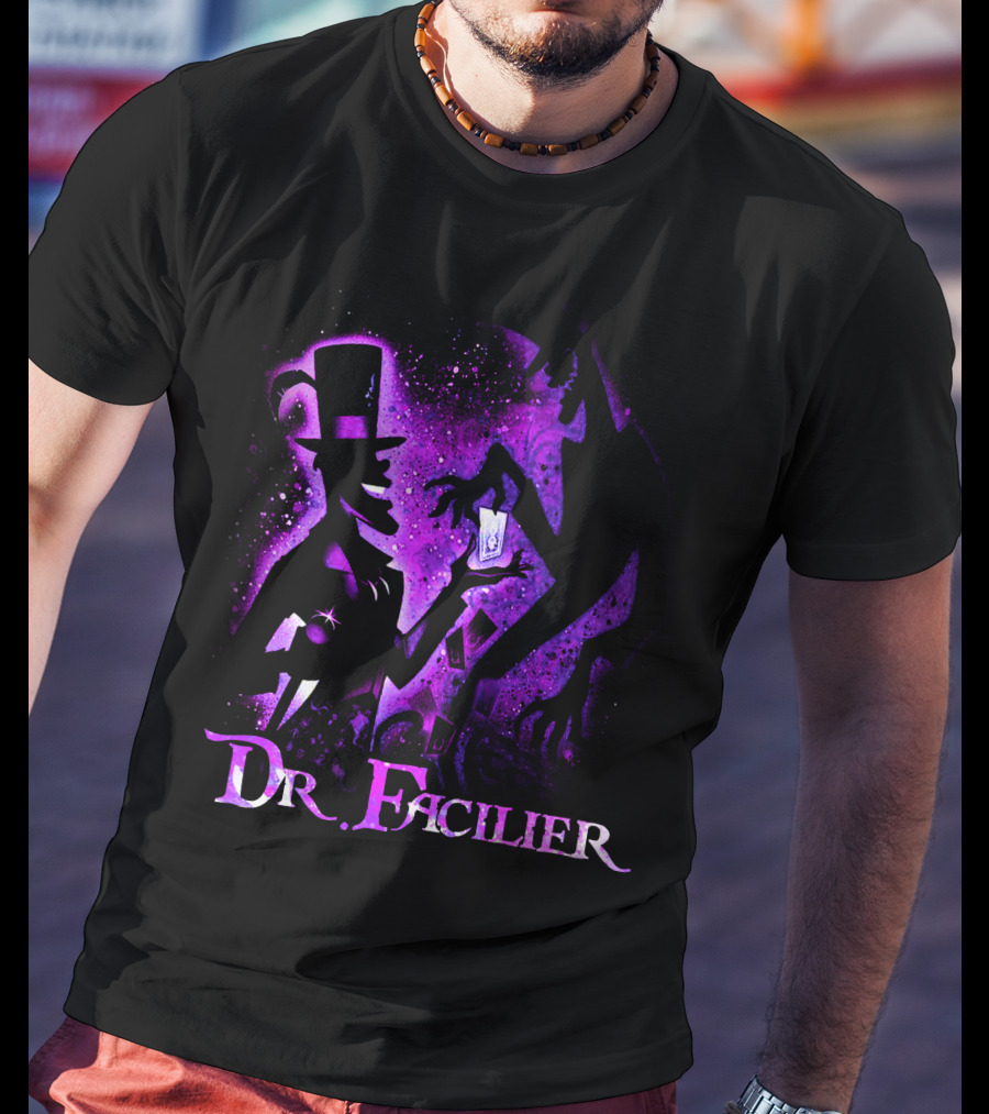 Dr. Facilier Purple Silhouette And Shadow T-Shirt