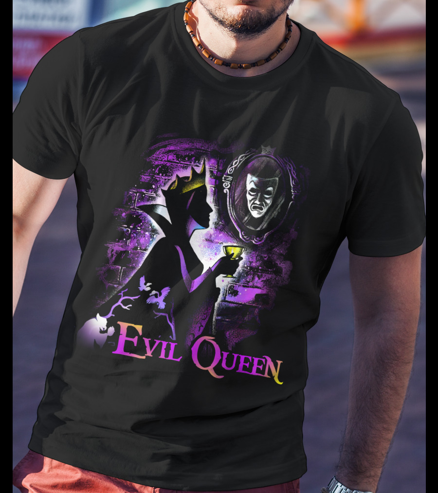 Evil Queen With Magic Mirror And Potion T-Shirt