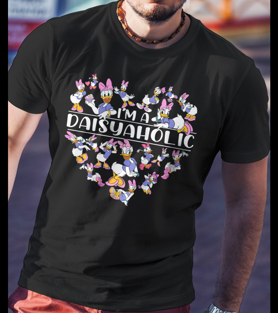 I'm A Daisyaholic Disney Daisy Duck Characters T-Shirt