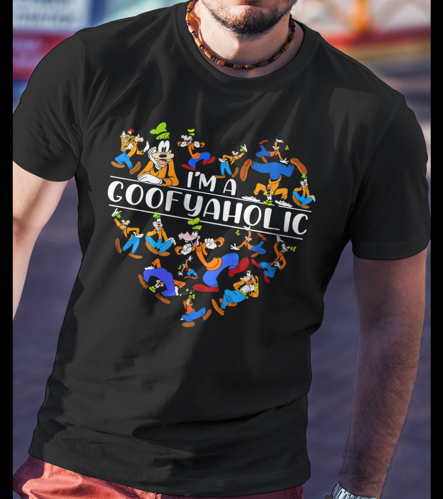 I'm A Goofyaholic Disney Goofy Character Heart T-Shirt