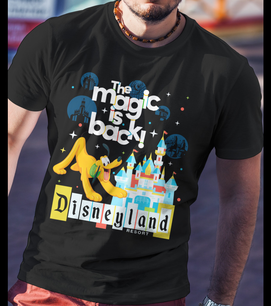 The Magic Is Back Disneyland Resort Pluto T-Shirt