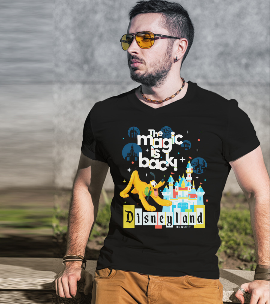 The Magic Is Back Disneyland Resort Pluto T-Shirt