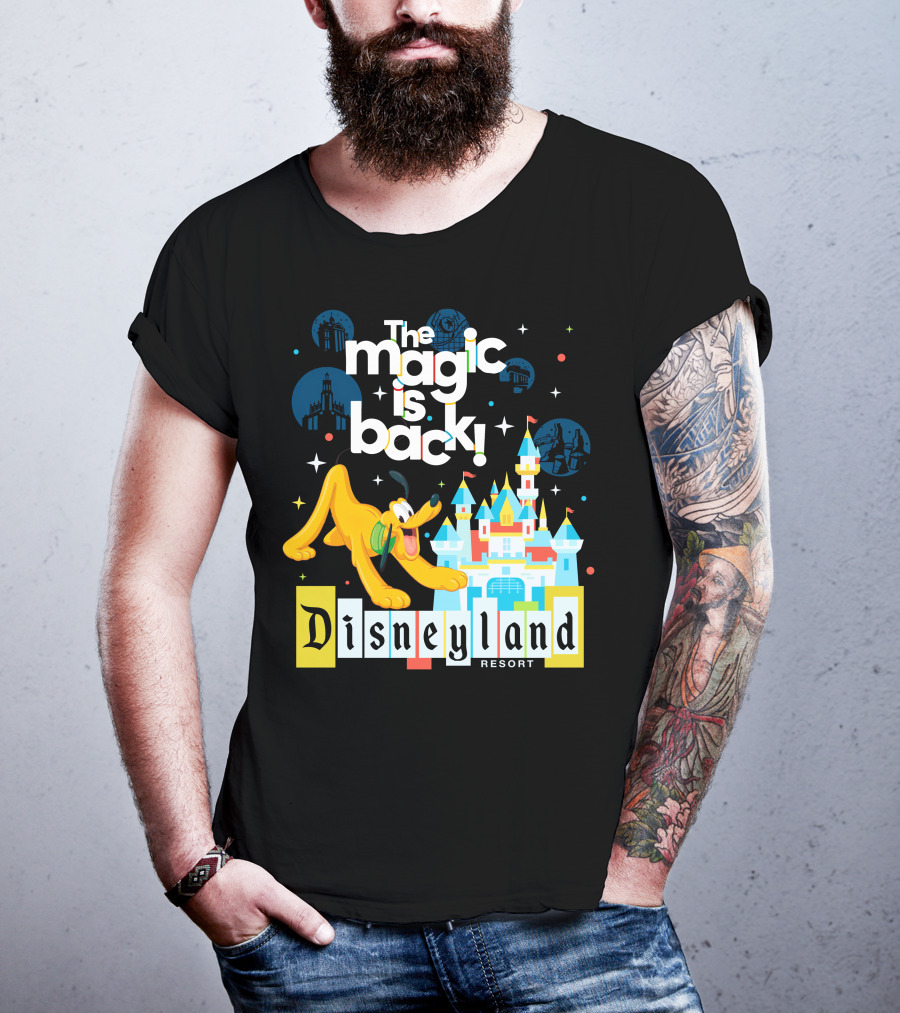 The Magic Is Back Disneyland Resort Pluto T-Shirt