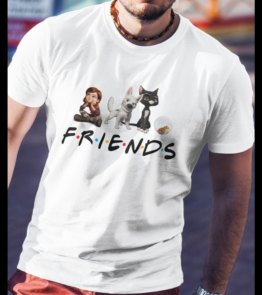 Friends Disney Bolt Characters Penny Mittens Rhino T-Shirt