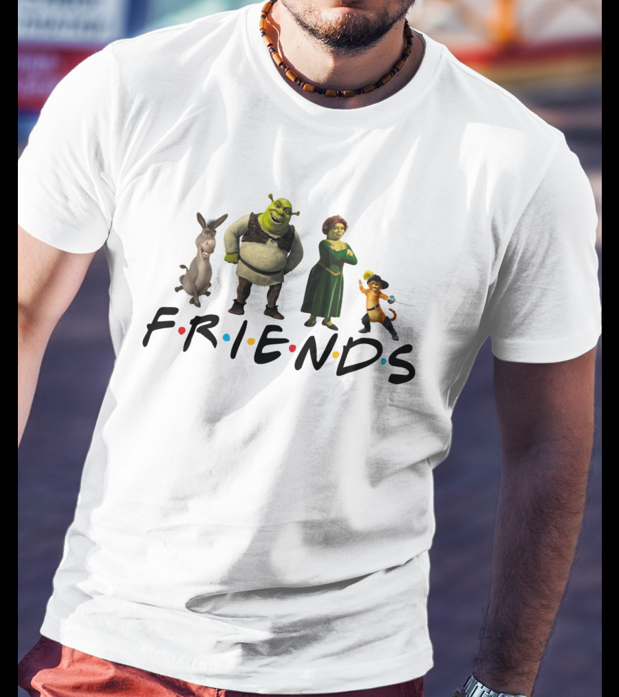 Shrek Friends Parody F.R.I.E.N.D.S Characters T-Shirt