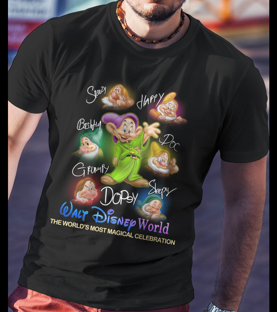 Walt Disney World Seven Dwarfs The World's Most Magical Celebration T-Shirt
