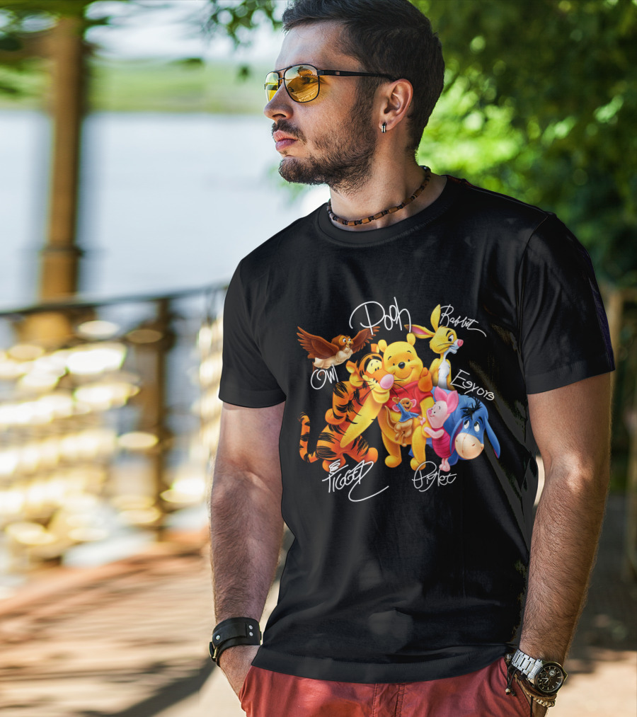 Pooh Tigger Piglet Eeyore Owl Rabbit T-Shirt