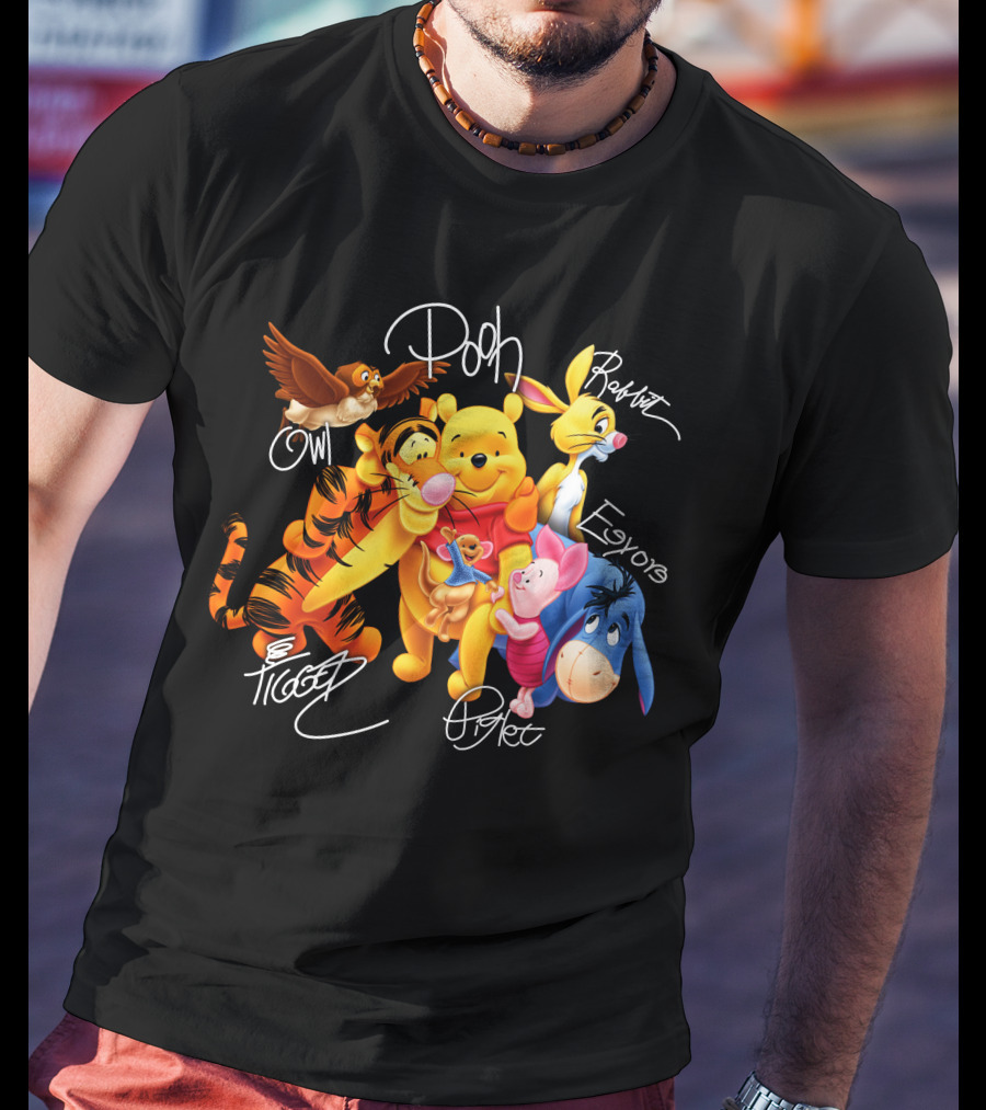 Pooh Tigger Piglet Eeyore Owl Rabbit T-Shirt