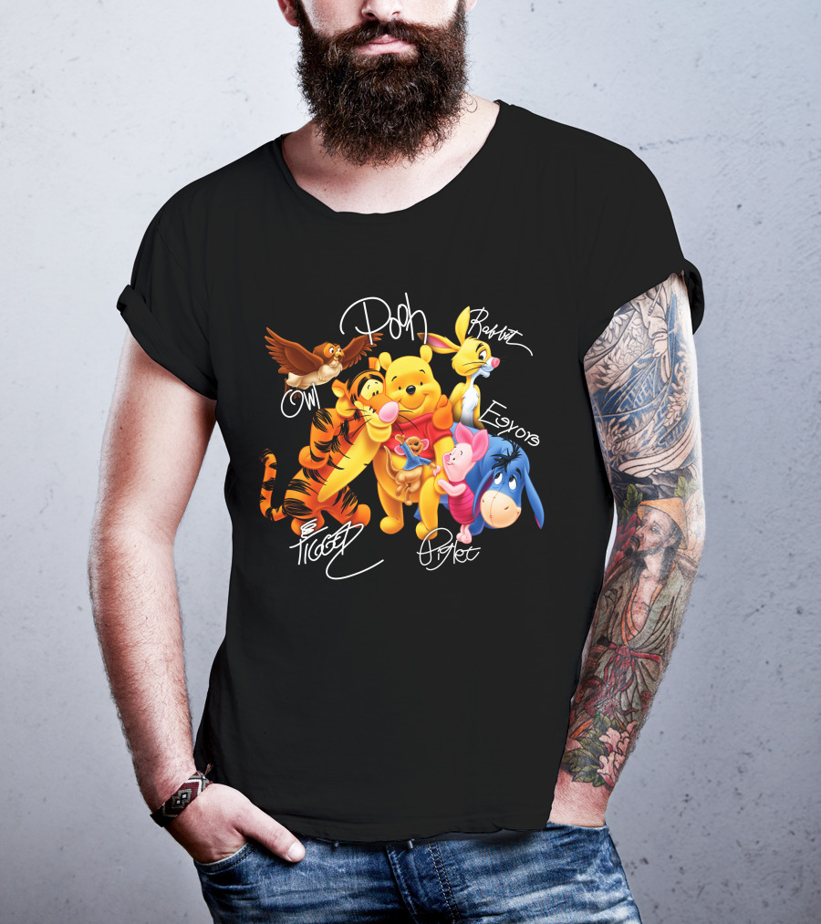 Pooh Tigger Piglet Eeyore Owl Rabbit T-Shirt