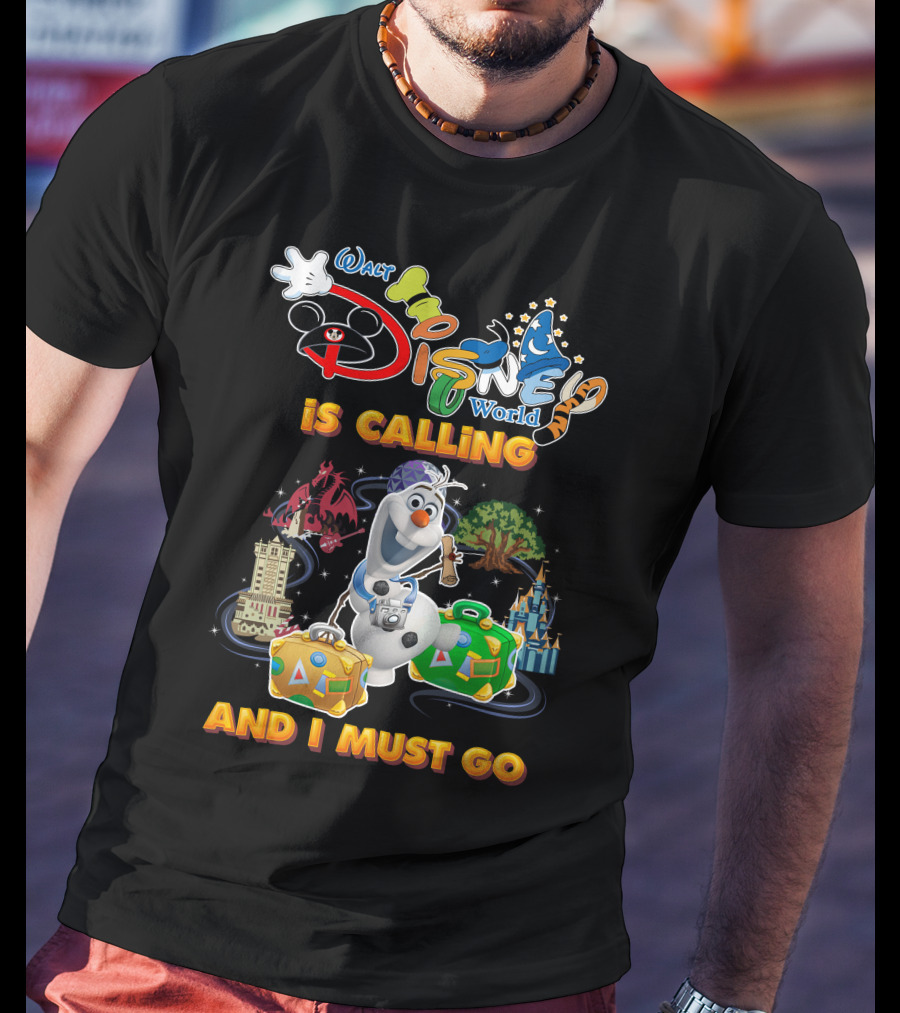 Walt Disney World Is Calling And I Must Go Olaf T-Shirt