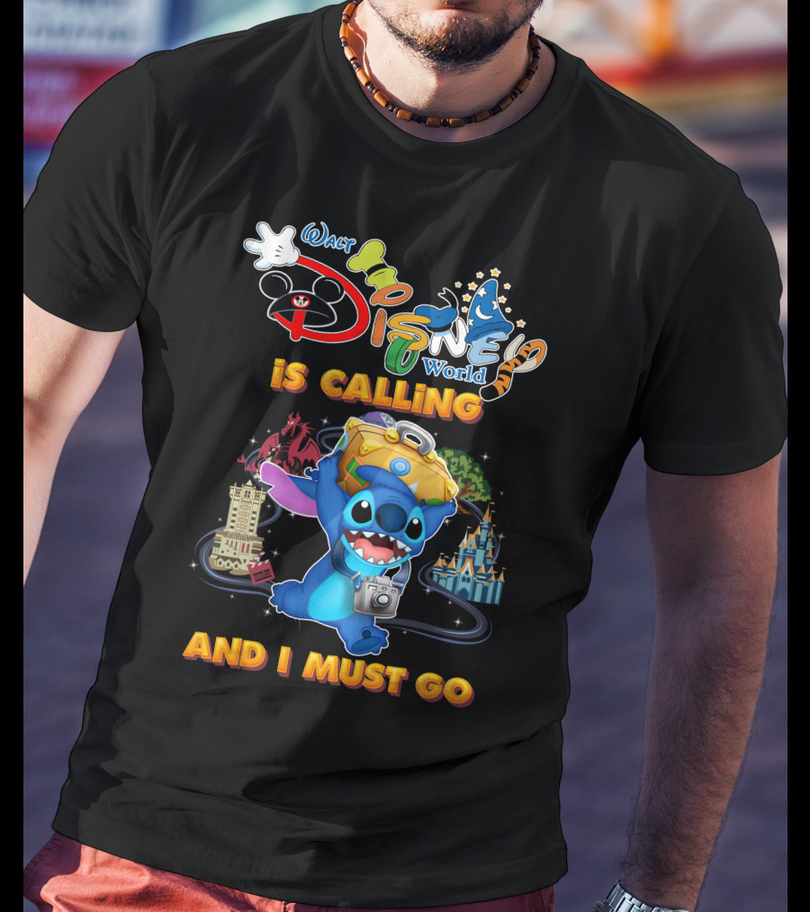 Walt Disney World Is Calling And I Must Go Stitch T-Shirt