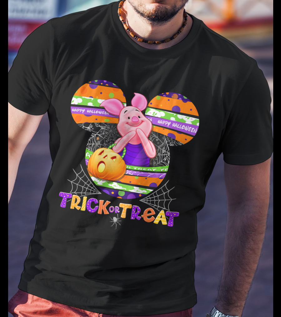 Happy Halloween Piglet Trick Or Treat T-Shirt