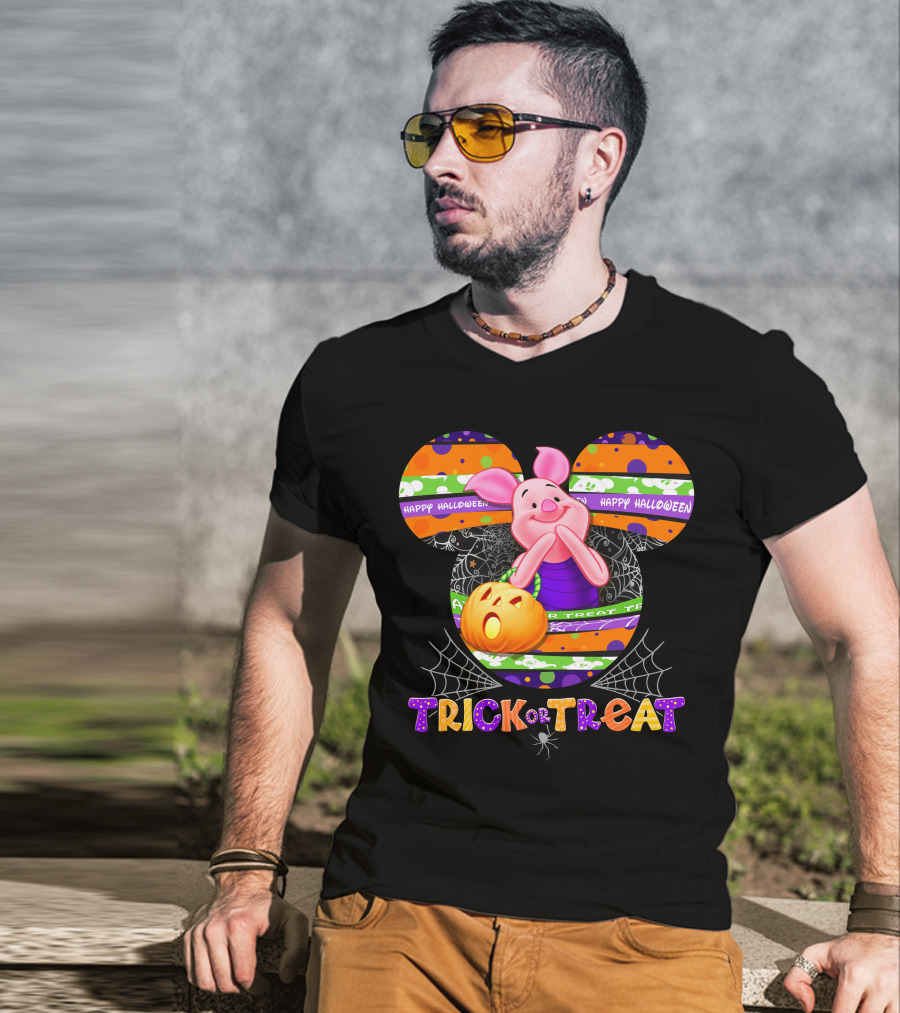 Happy Halloween Piglet Trick Or Treat T-Shirt