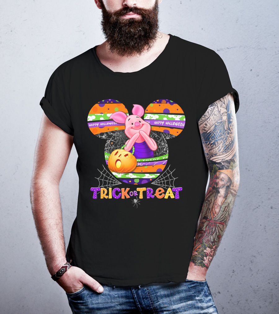 Happy Halloween Piglet Trick Or Treat T-Shirt