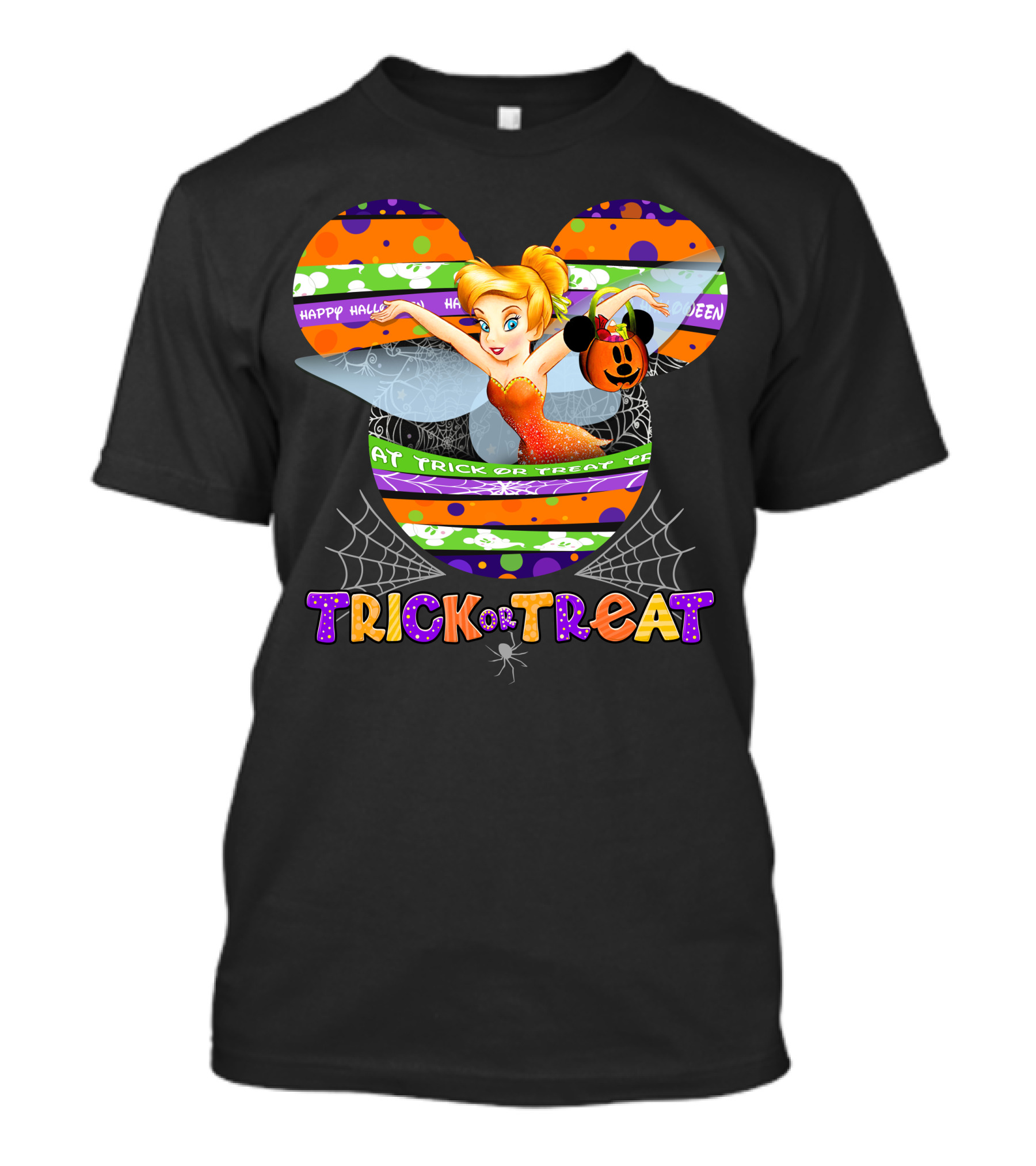Tinker Bell Happy Halloween Trick Or Treat T-Shirt