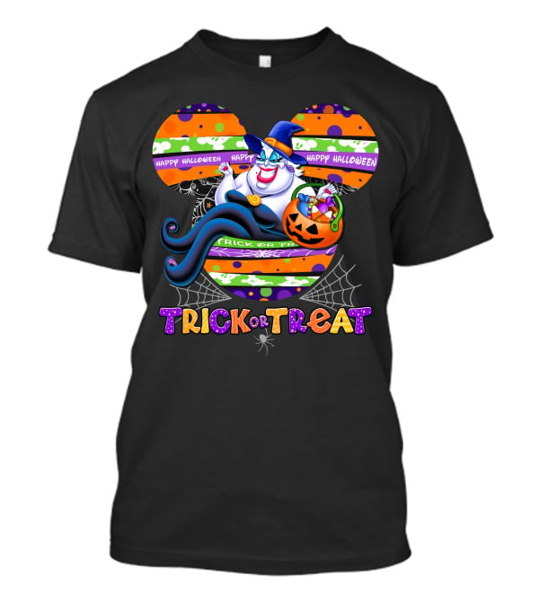 Ursula Trick Or Treat Happy Halloween T-Shirt