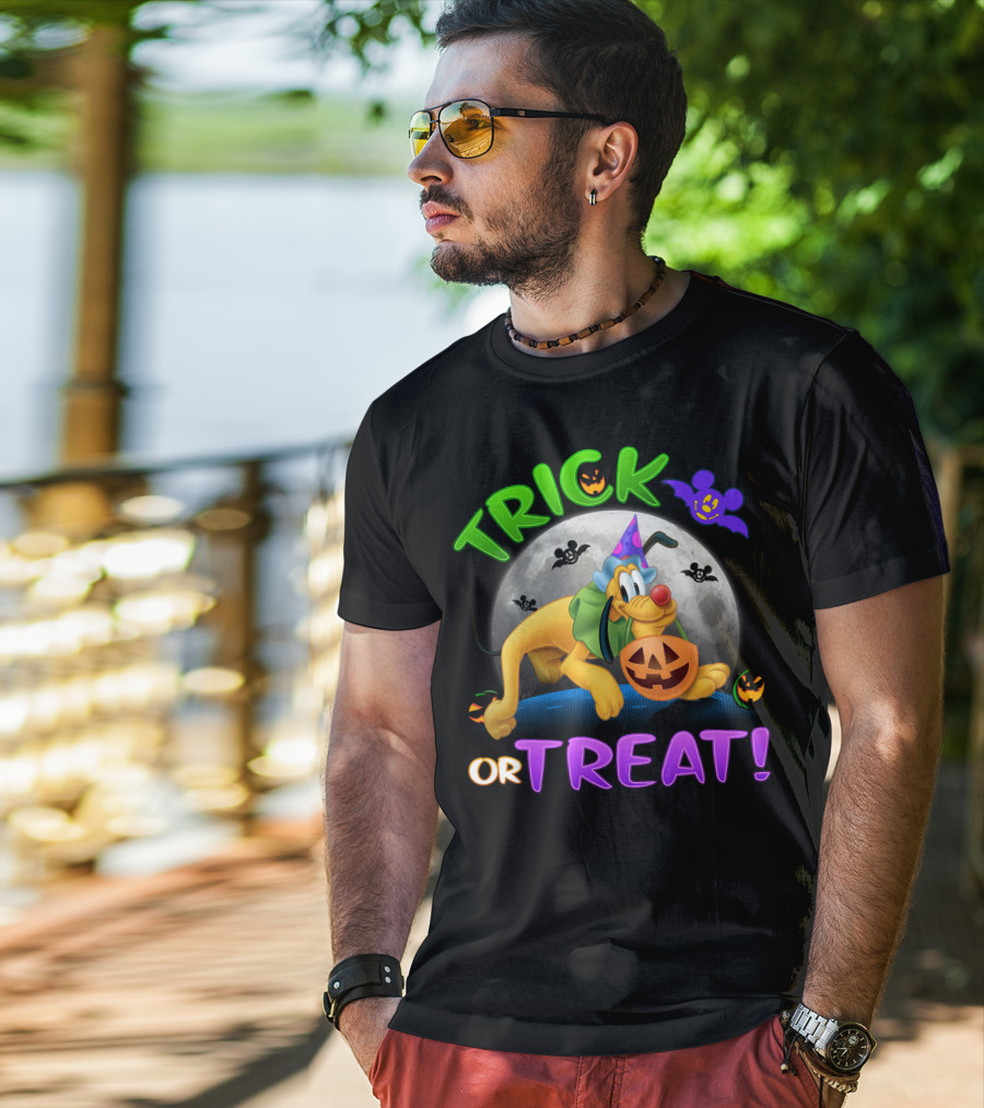 Trick Or Treat Pluto Halloween Disney T-Shirt