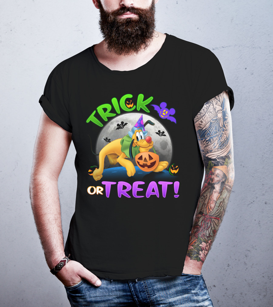 Trick Or Treat Pluto Halloween Disney T-Shirt