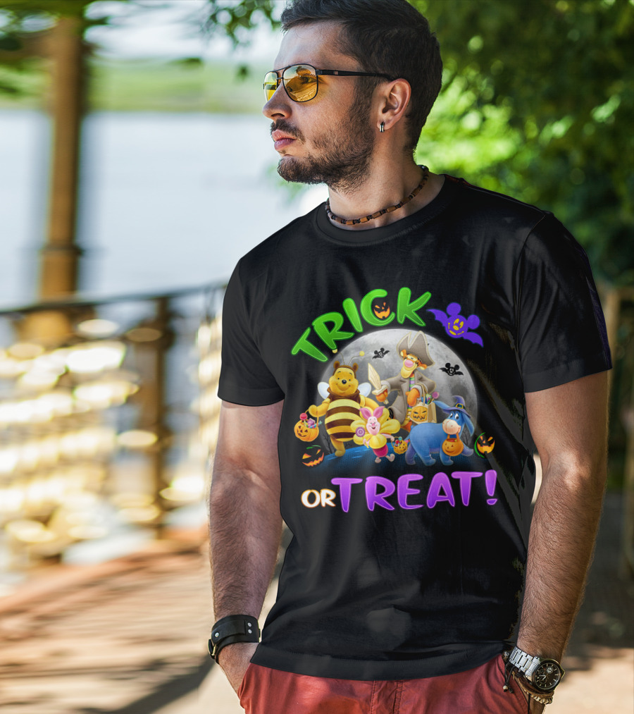 Trick Or Treat Winnie The Pooh Halloween Adventure T-Shirt