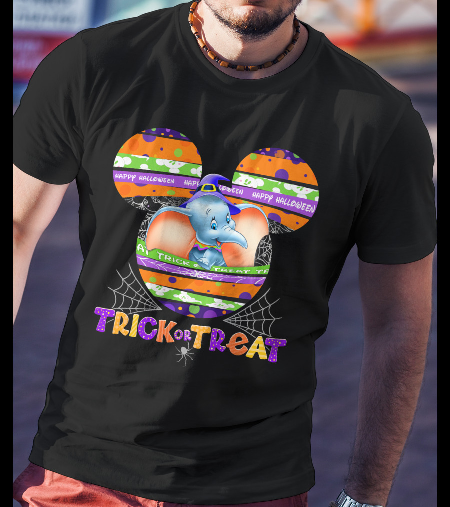 Dumbo Trick Or Treat Happy Halloween T-Shirt