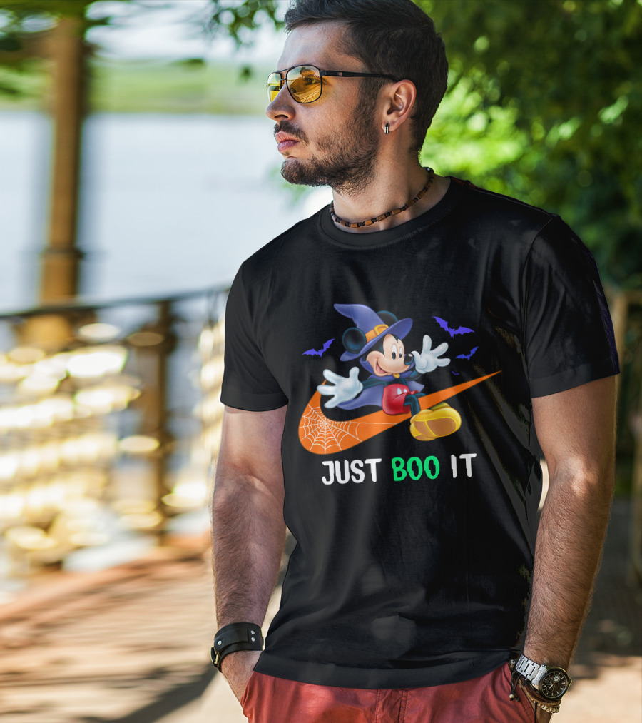 JUST BOO IT Mickey Witch Halloween T-Shirt
