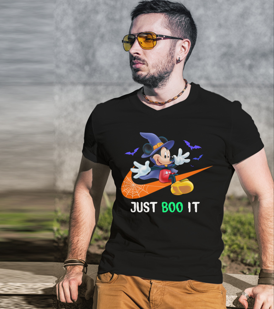 JUST BOO IT Mickey Witch Halloween T-Shirt