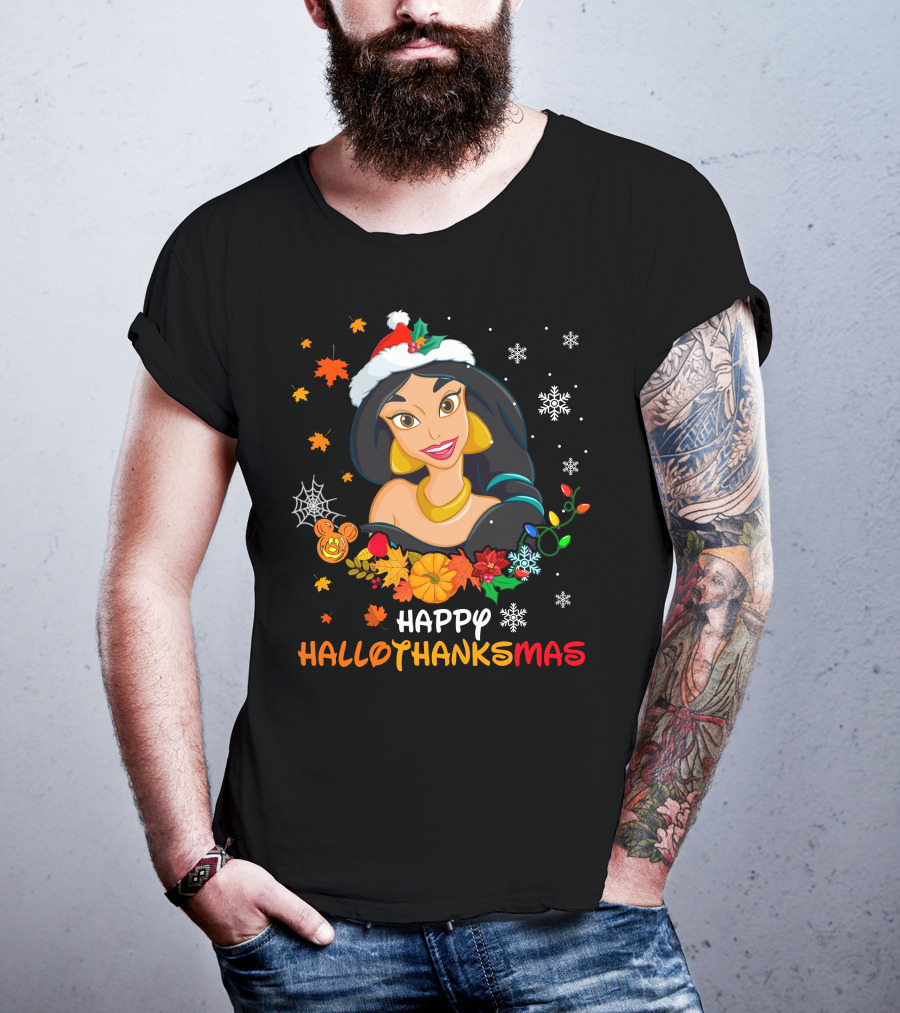 Happy Hallothanksmas Jasmine T-Shirt