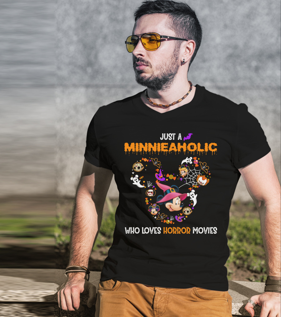 Just A Minnieaholic Who Loves Horror Movies T-Shirt