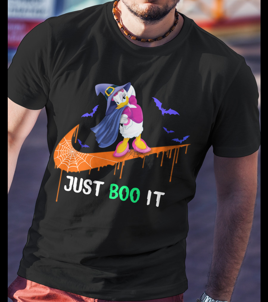 Daisy Witch Just Boo It Halloween Nike Style T-Shirt
