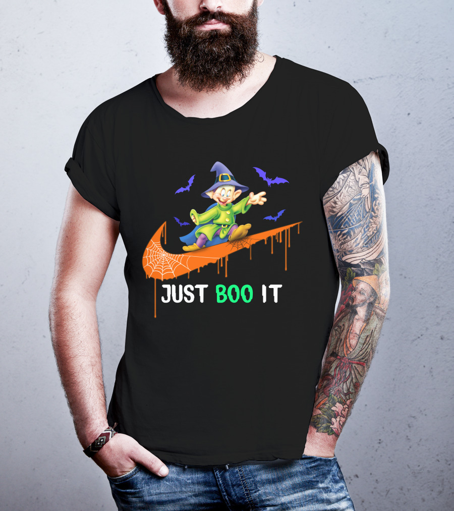 Just Boo It Dopey Halloween Bats Nike Swoosh T-Shirt