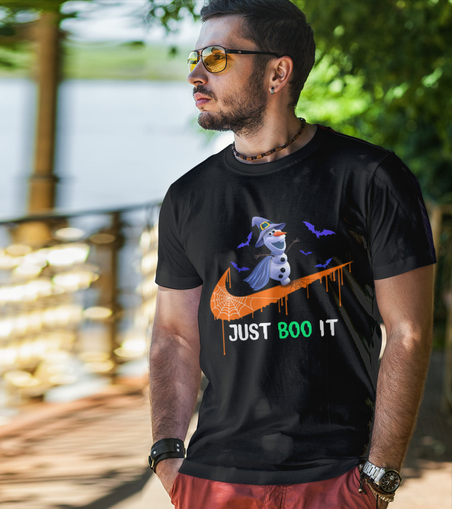 Just Boo It Olaf Nike Halloween Bats T-Shirt
