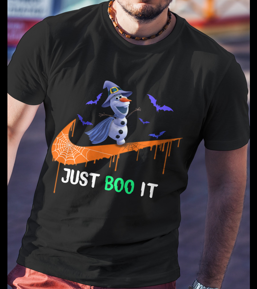 Just Boo It Olaf Nike Halloween Bats T-Shirt