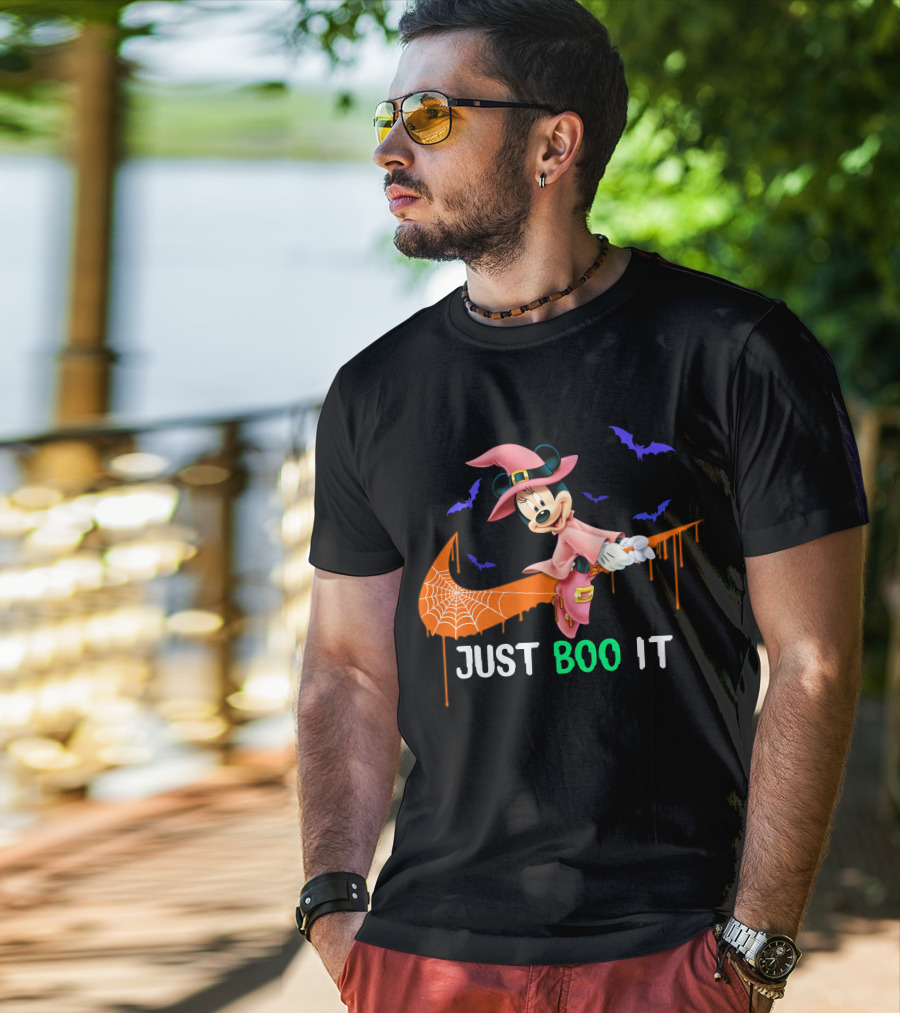 Just Boo It Minnie Halloween Witch Nike T-Shirt