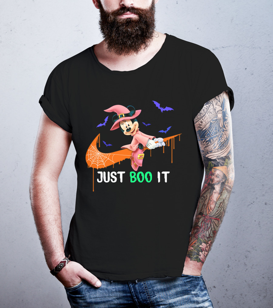 Just Boo It Minnie Halloween Witch Nike T-Shirt
