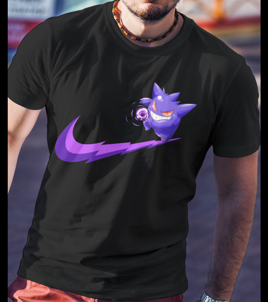 Gengar Ghost Type Nike Crossover T-Shirt