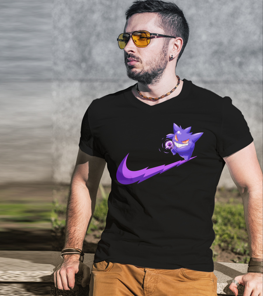 Gengar Ghost Type Nike Crossover T-Shirt