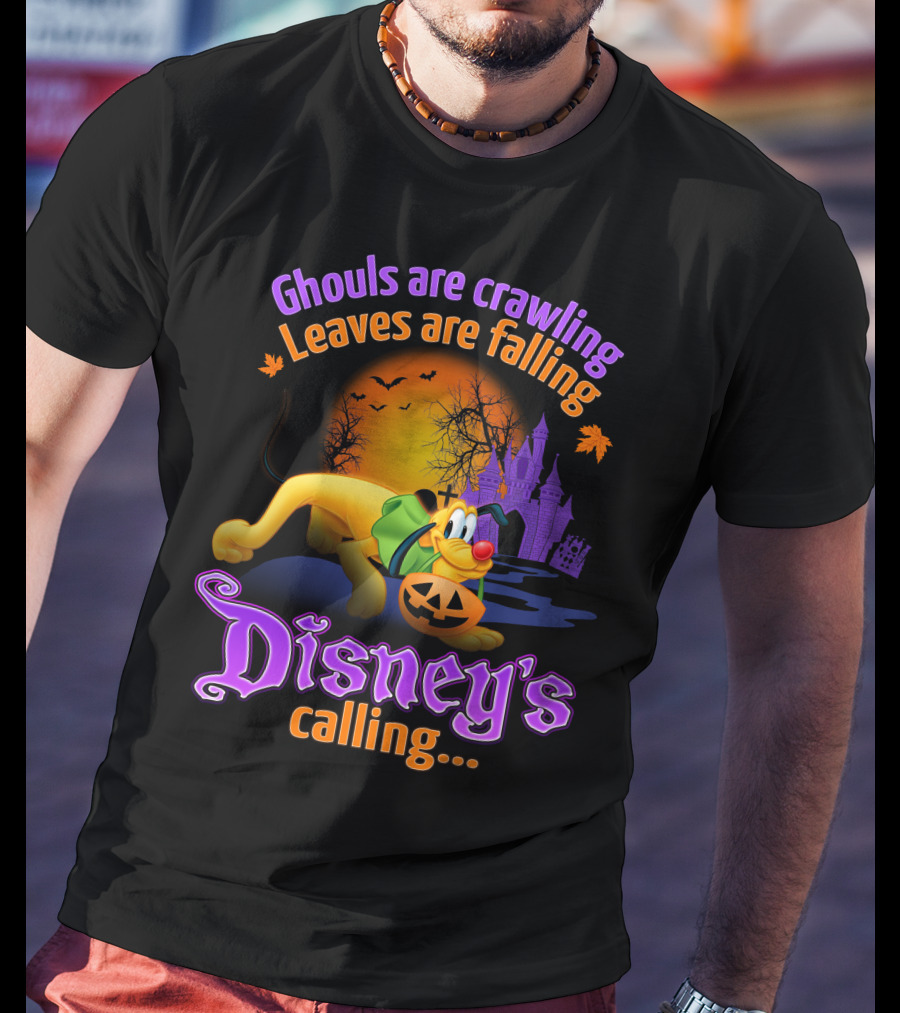 Ghouls Are Crawling Disney's Calling Pluto Halloween T-Shirt