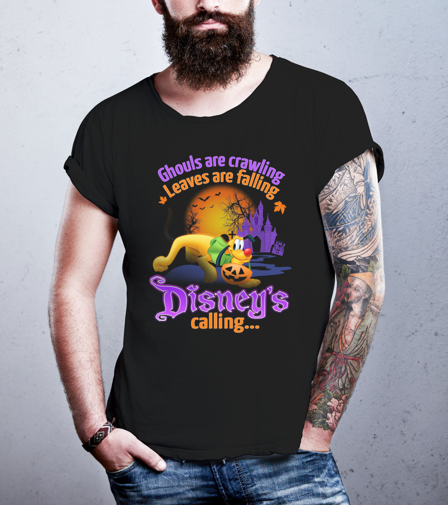 Ghouls Are Crawling Disney's Calling Pluto Halloween T-Shirt