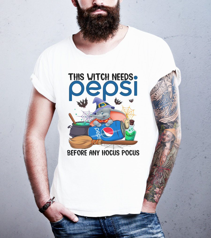 This Witch Needs Pepsi Dumbo Before Any Hocus Pocus T-Shirt